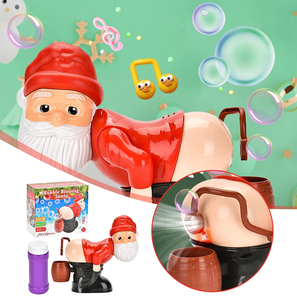 Père Noël Bubble Blower – Bulles, Sons Rigolos, Musique & Lumières