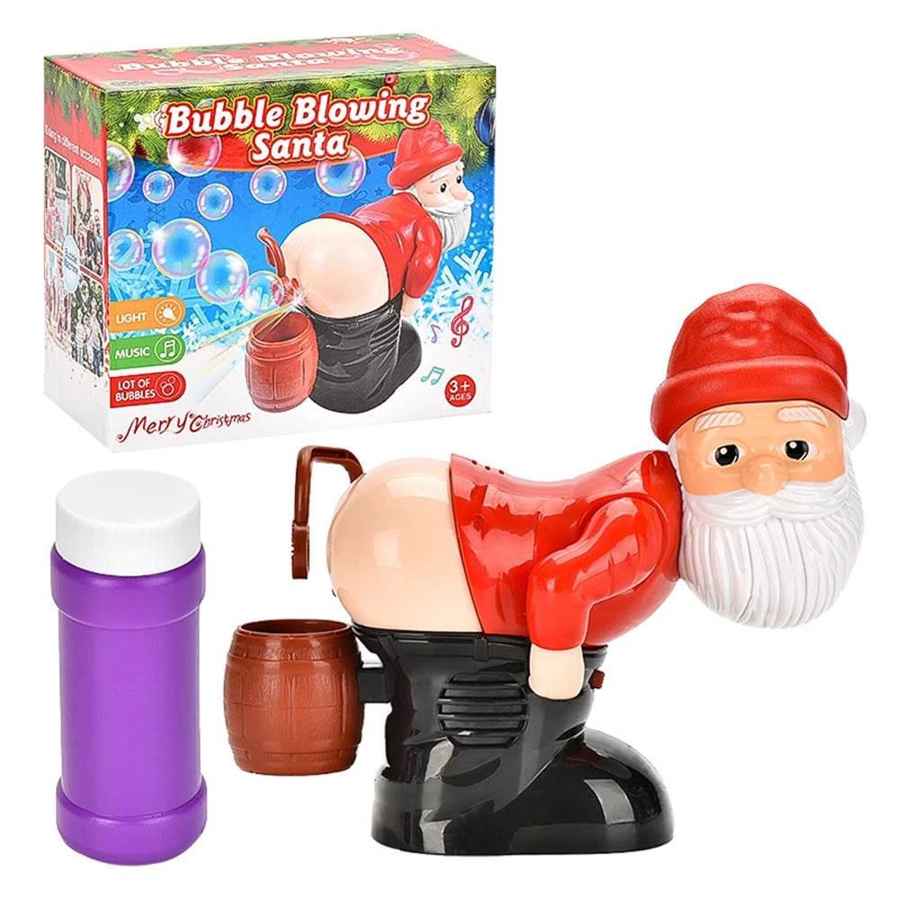 Père Noël Bubble Blower – Bulles, Sons Rigolos, Musique & Lumières