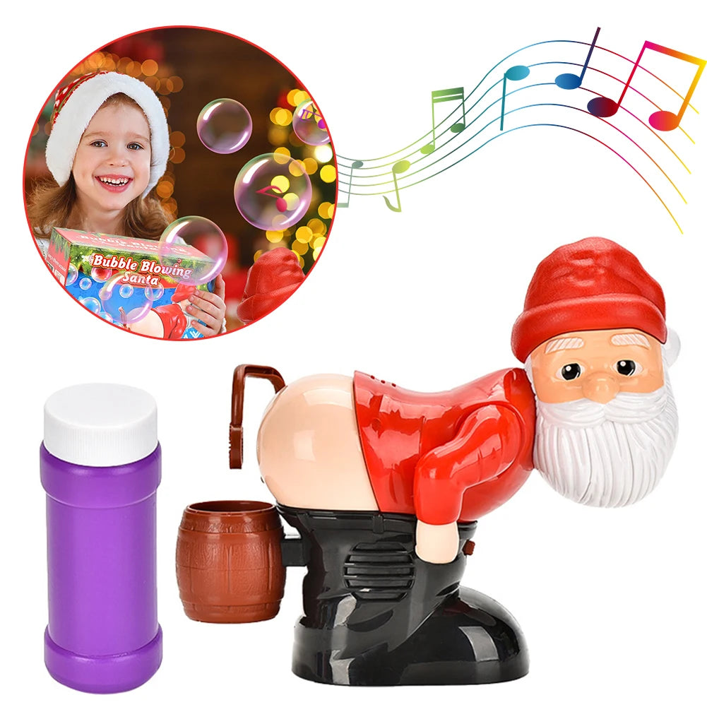 Père Noël Bubble Blower – Bulles, Sons Rigolos, Musique & Lumières